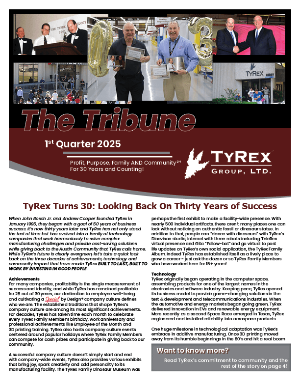 TyRex Tribune Q1 2025 Cover Page