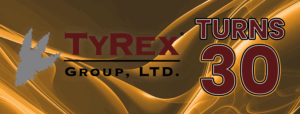 TyRex Turns 30 Blog Banner Graphic Template