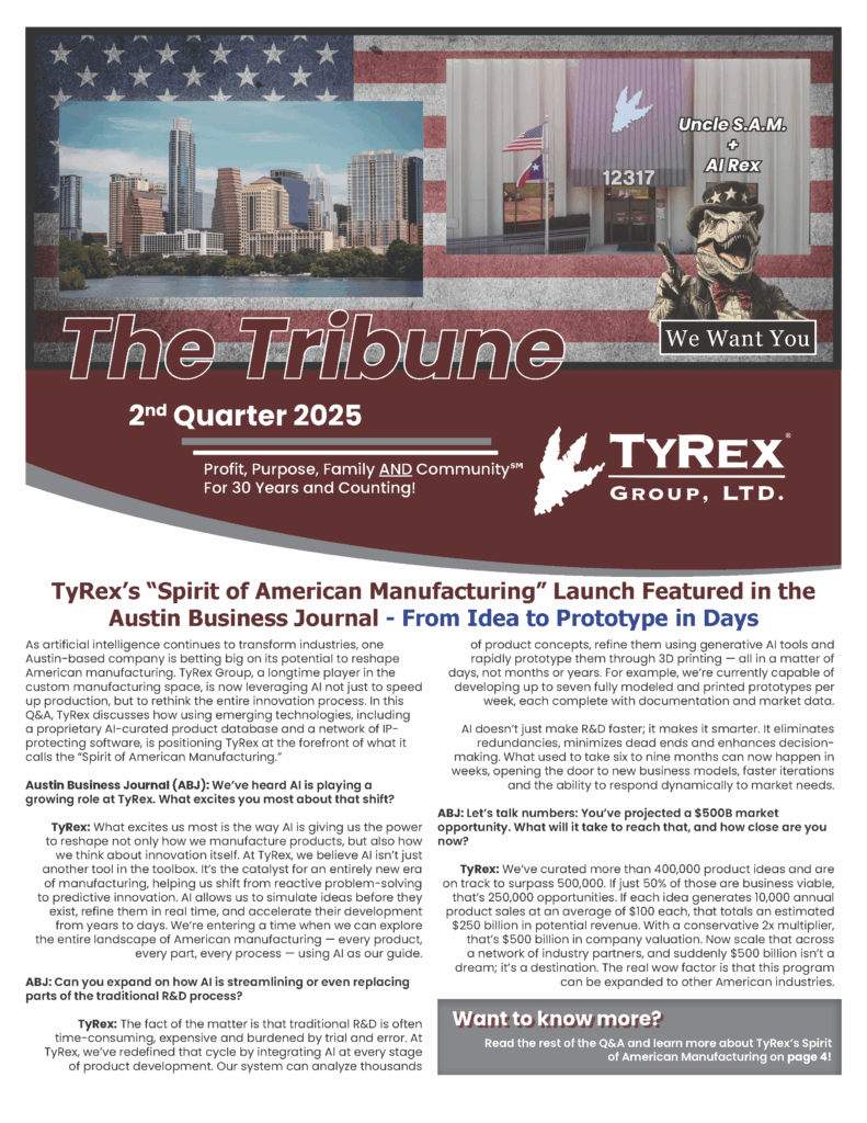 TyRex Tribune Q2 2025 Cover Page